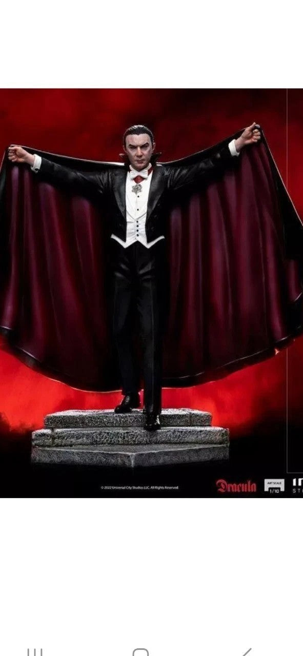 Universal Monsters Dracula 1/10 Scale Statue Iron Studios - Brand New