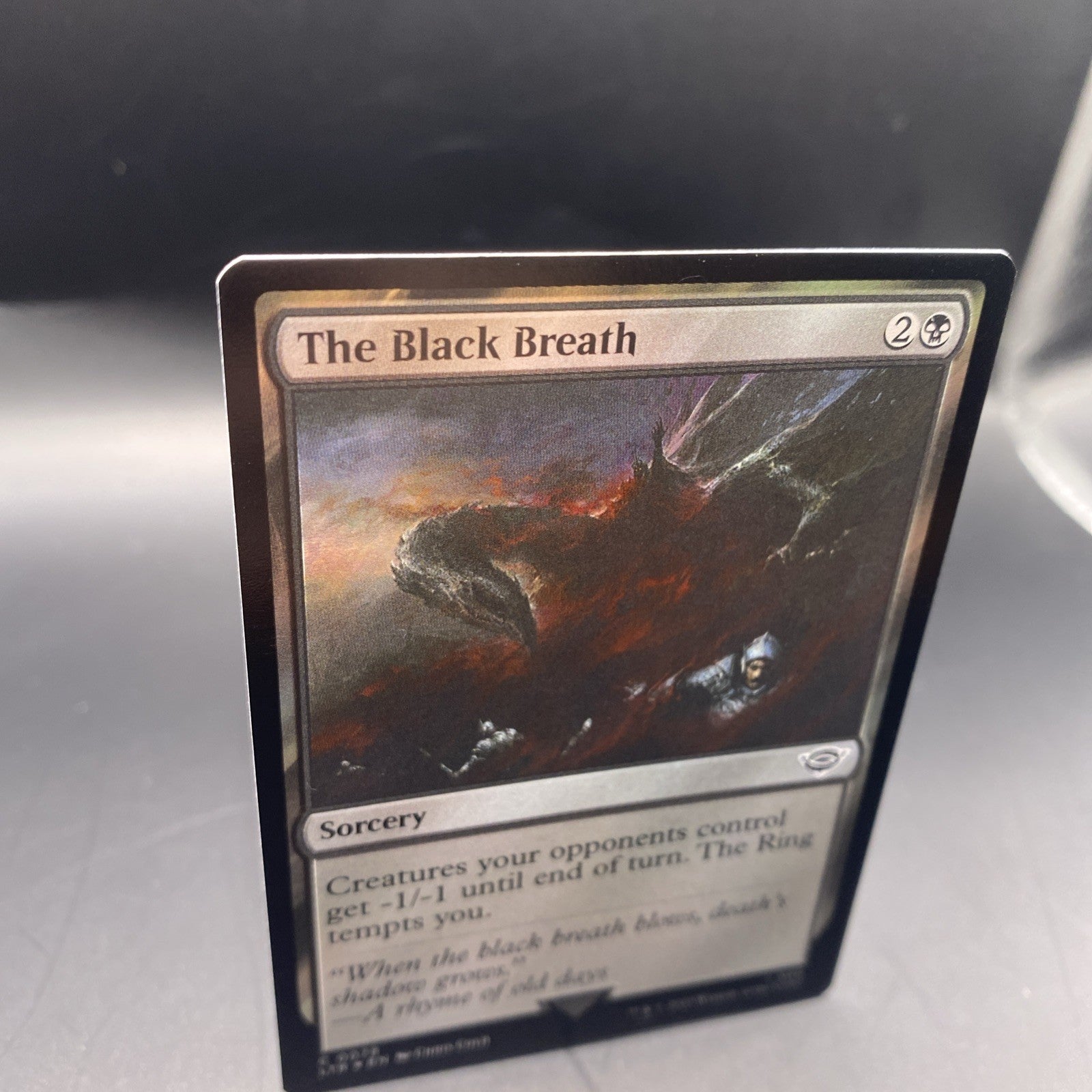 MTG The Black Breath (Foil) [Tales of Middle-Earth, + Regular Card
