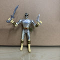 1995 Bandai Power Rangers Metallic Chrome White Ranger 5.5" Movie Action Figure
