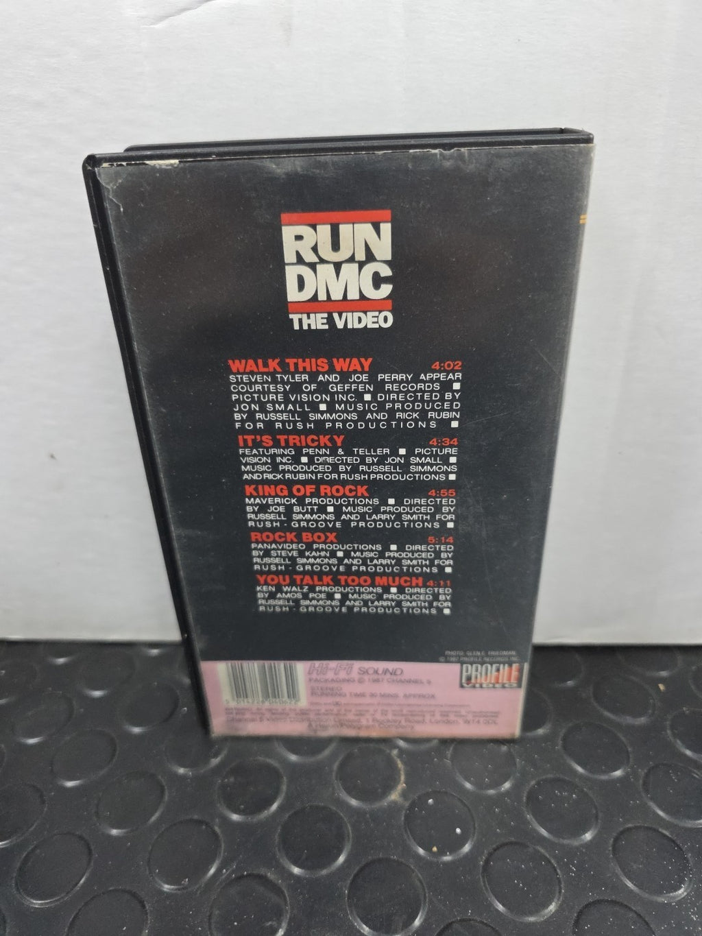 RUN DMC The Video VHS Tape
