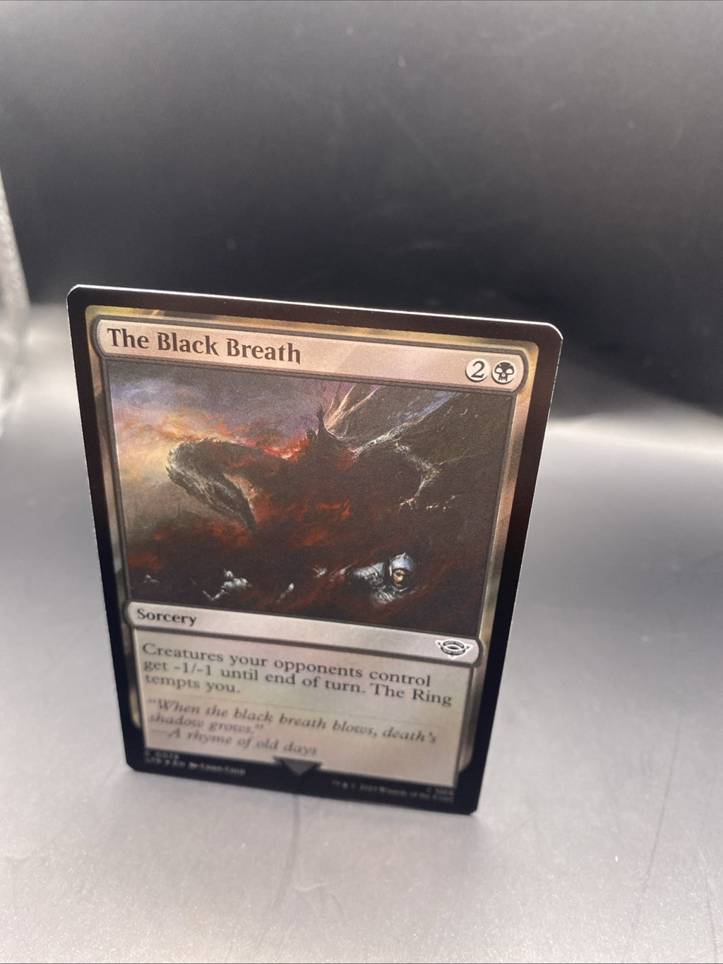 MTG The Black Breath (Foil) [Tales of Middle-Earth, + Regular Card