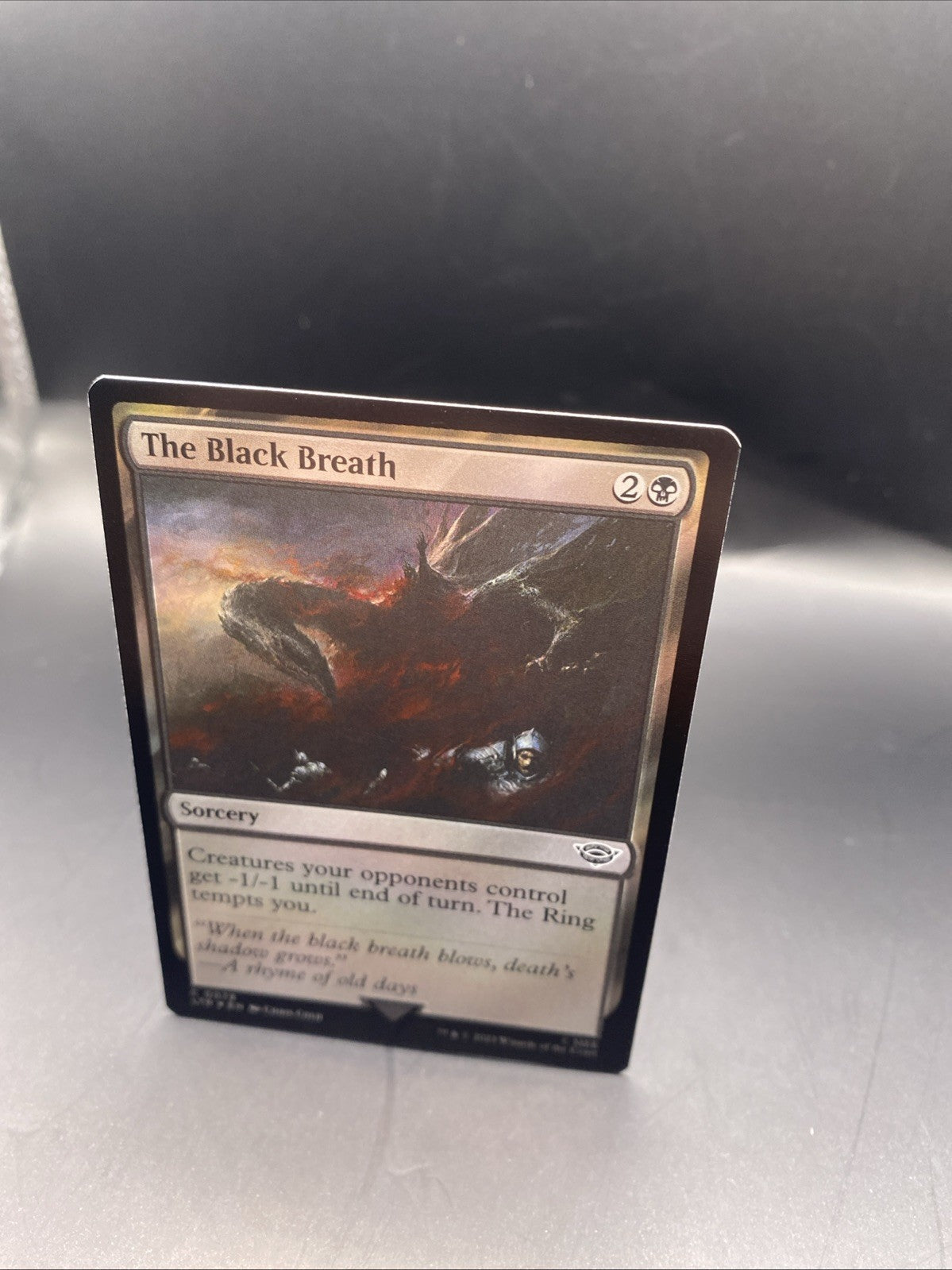 MTG The Black Breath (Foil) [Tales of Middle-Earth, + Regular Card