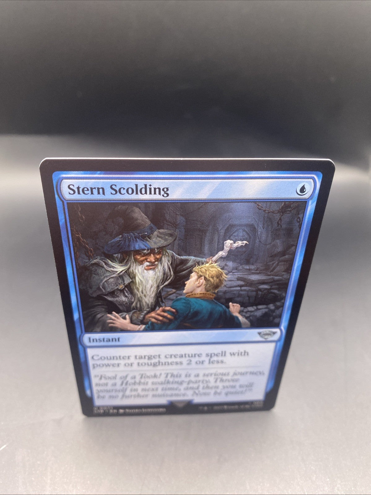 Stern Scolding Foil + 1 Regular Card, The Lord of the Rings MTG