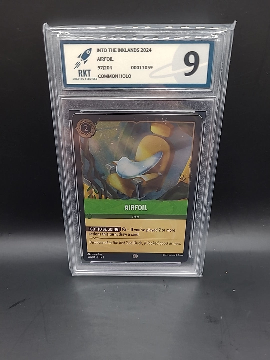 Into the Inklands #97/204 Airfoil Disney lorcana RKT Graded 9