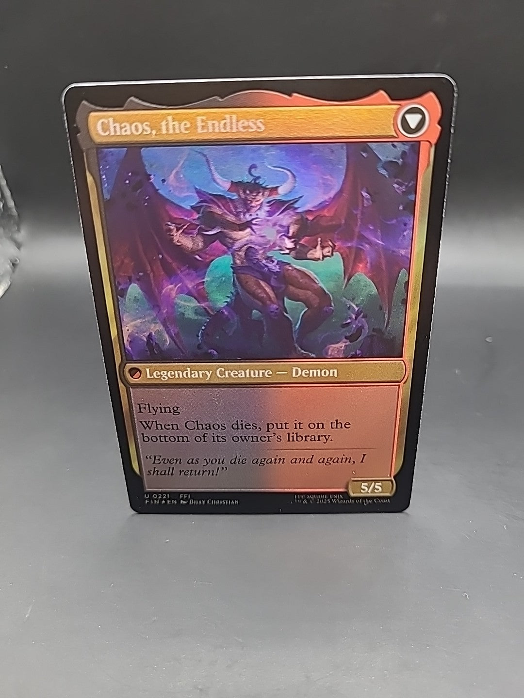 MTG U 0221 Garland, Knight of Cornelia / Chaos, the Endless [Foil] Final Fantasy