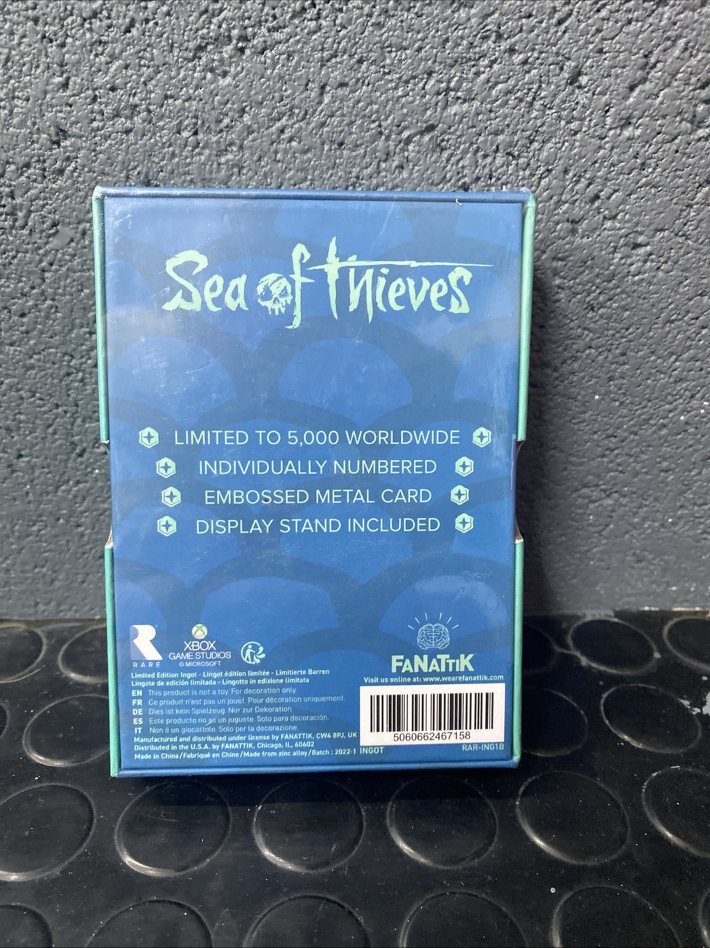 Ltd Edition Sea Of Thieves The Rare Collection Metal Ingot Only 5000 Numbered