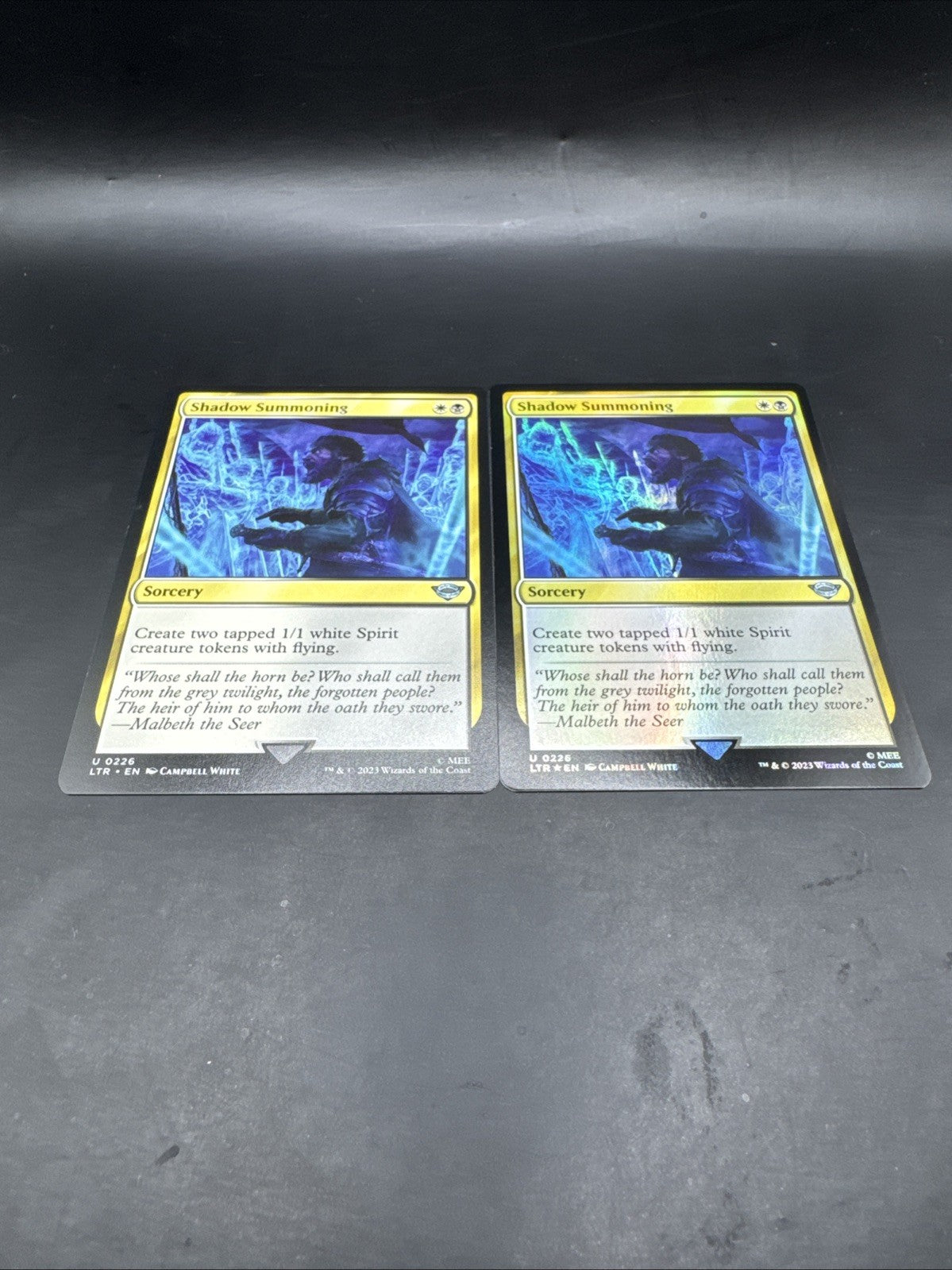 MTG Shadow Summoning FOIL U0226 Lord of the Rings + Regular Card
