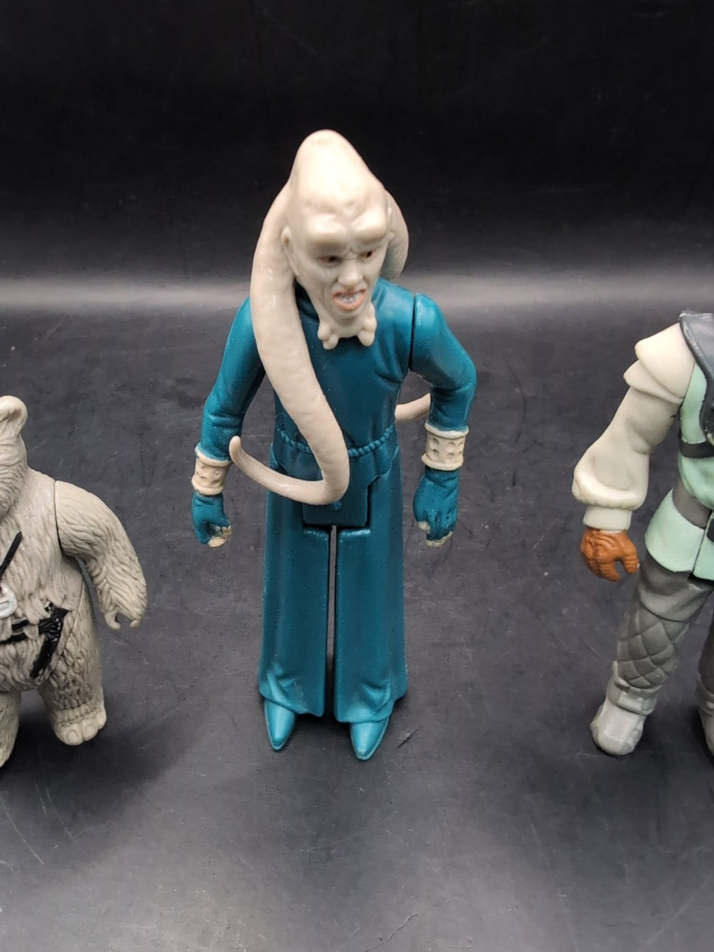 3 X Vintage Kenner Star Wars Figures Chirpa Ewok, Nikto & Bib Fortuna