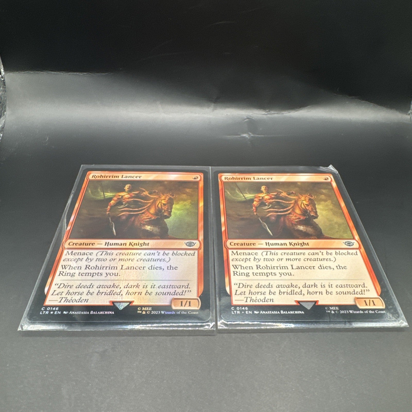 MTG Rohirrim Lancer (FOIL) C0146 + 1 Regular Card