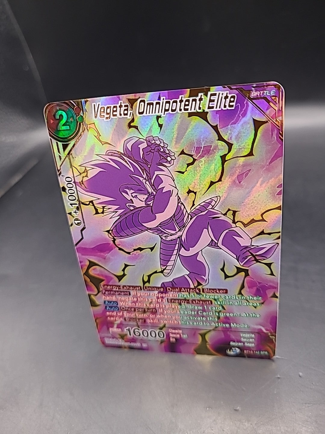 Vegeta Omnipotent Elite BT15-143 SPR – Dragon Ball Super Must-Have!