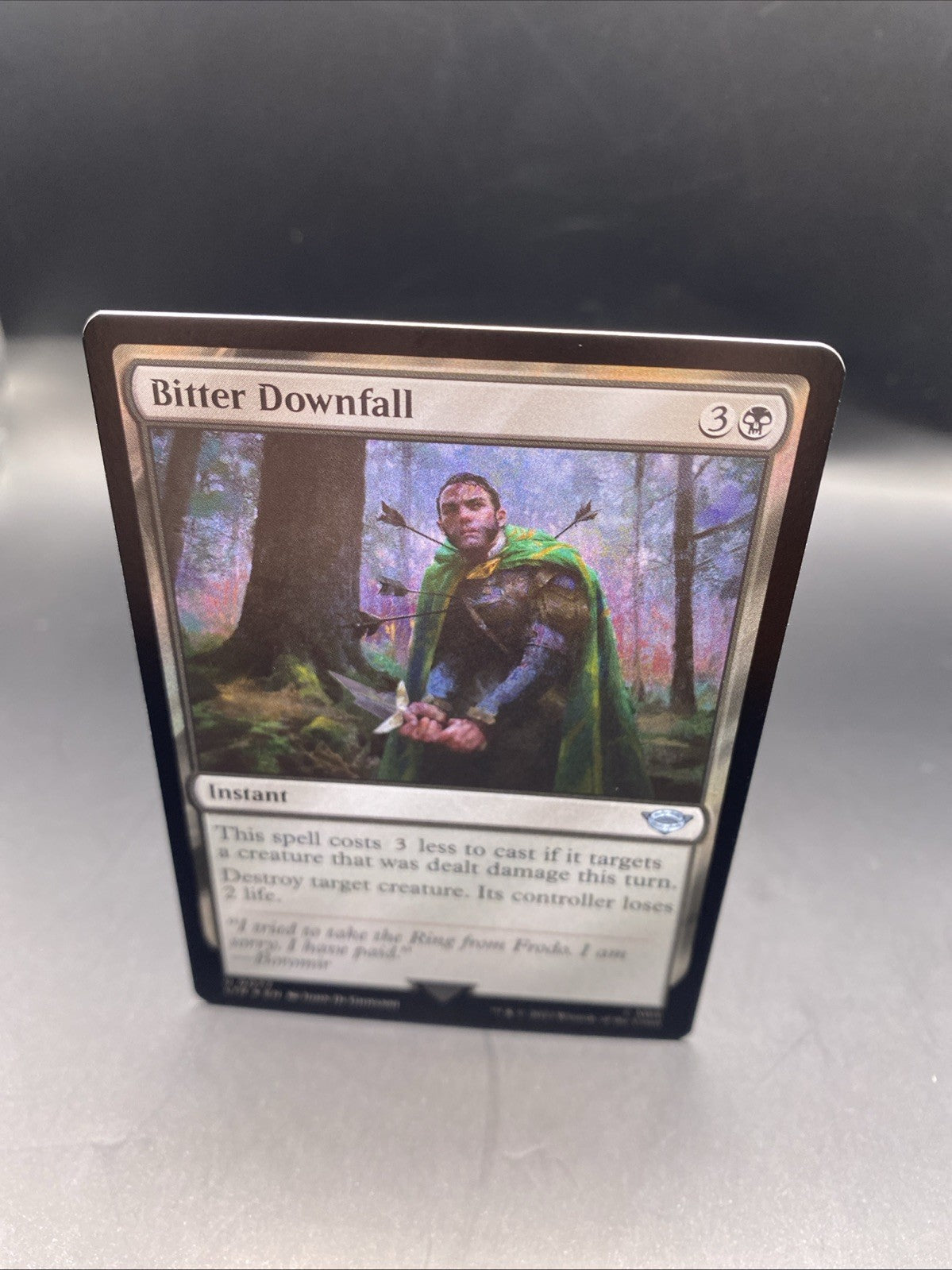 Bitter Downfall Foil MTG + Regular Card