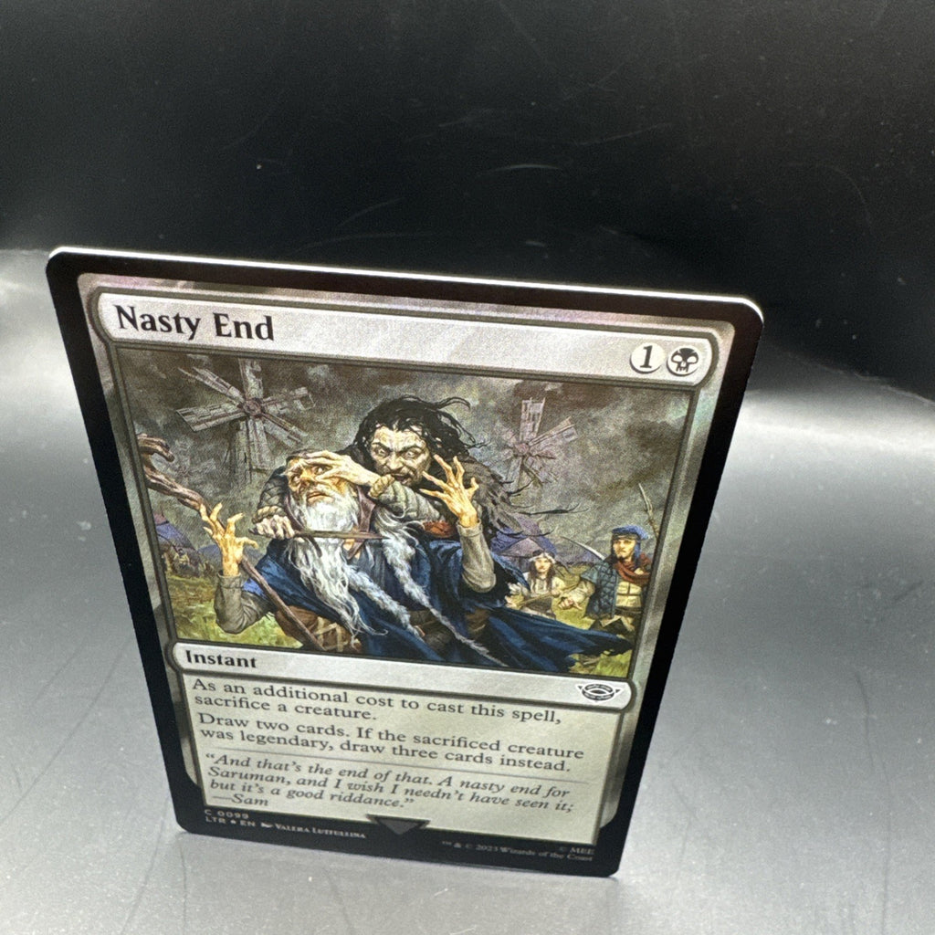 MTG Nasty End Foil 0099 Lord of the Rings + Regular Card