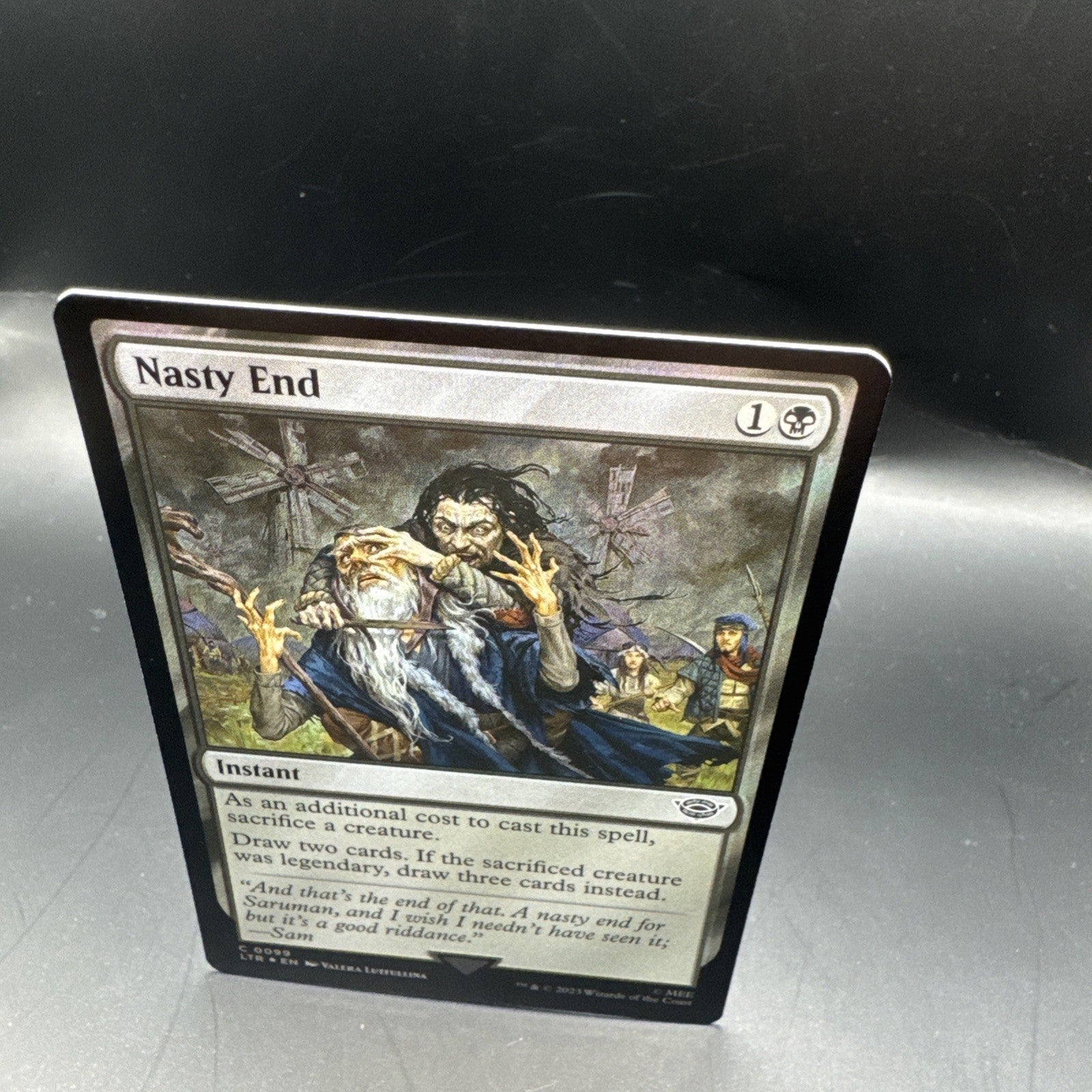 MTG Nasty End Foil 0099 Lord of the Rings + Regular Card