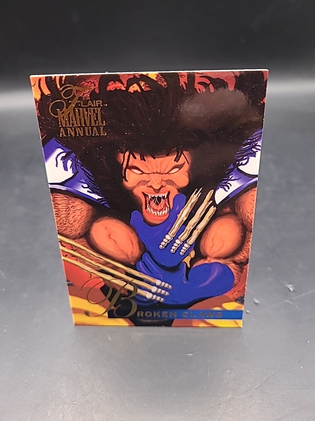 Broken Claws_ Marvel Annual Flair 1995_Card_ Excellent