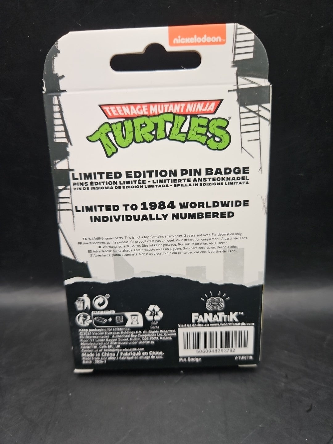 Teenage Mutant Ninja Turtles Limited Edition 40th Anniversary Pin Badge