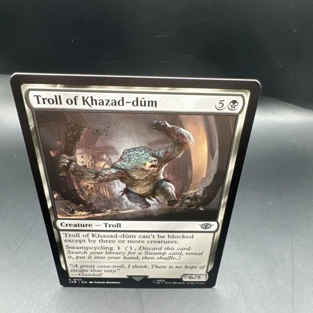 MTG Troll of Khazad-dum (Foil) Tales of Middle-Earth C0111 + 1 Regular Card