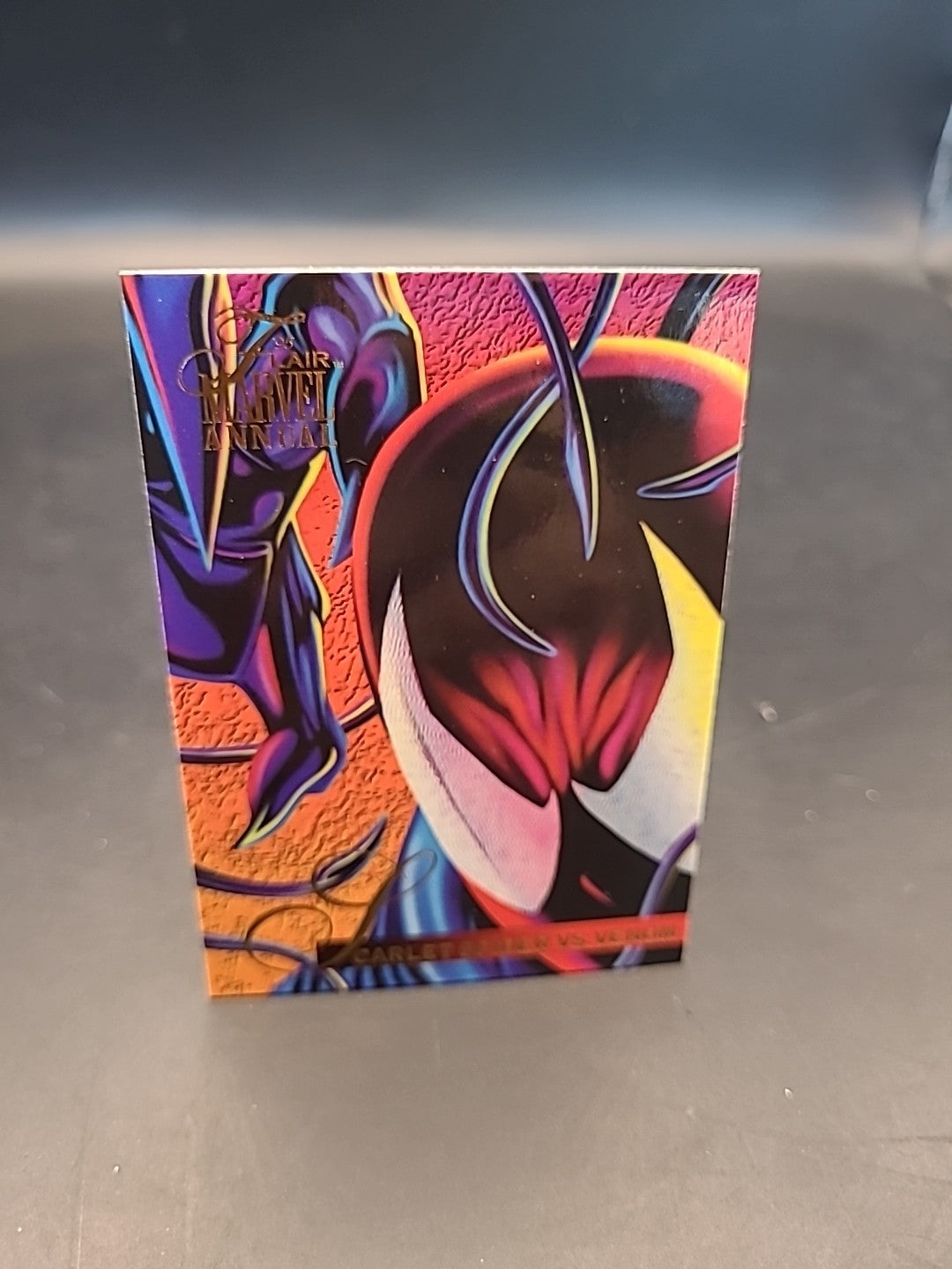 1995 Flair Marvel Annual #65 Scarlet Spider vs. Venom