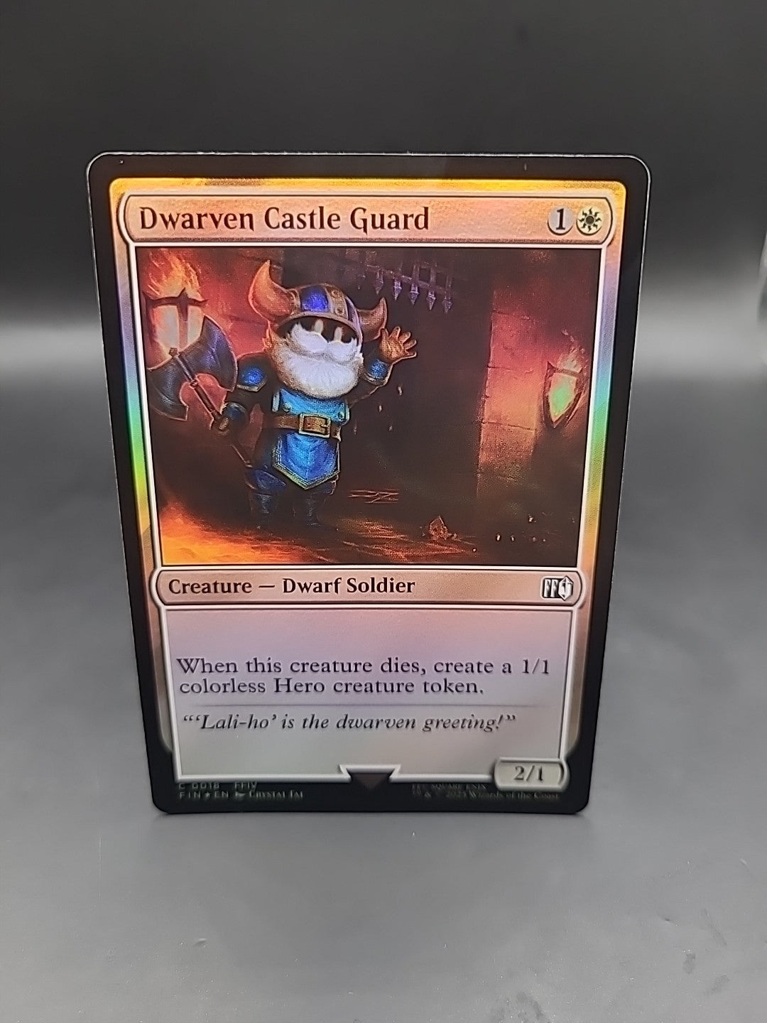 Dwarven Castle Guard | C 0018 | Final Fantasy | FIN |  MTG | Holo foil