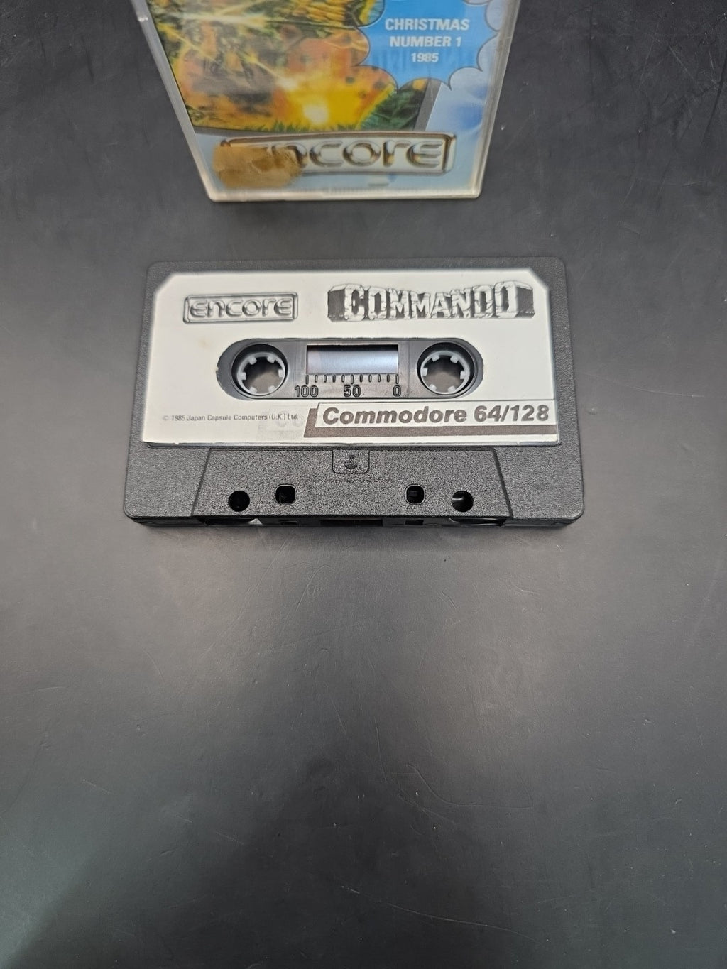 Commando C64 Cassette 1985 Elite Systems Commodore 64 Vintage UK Release