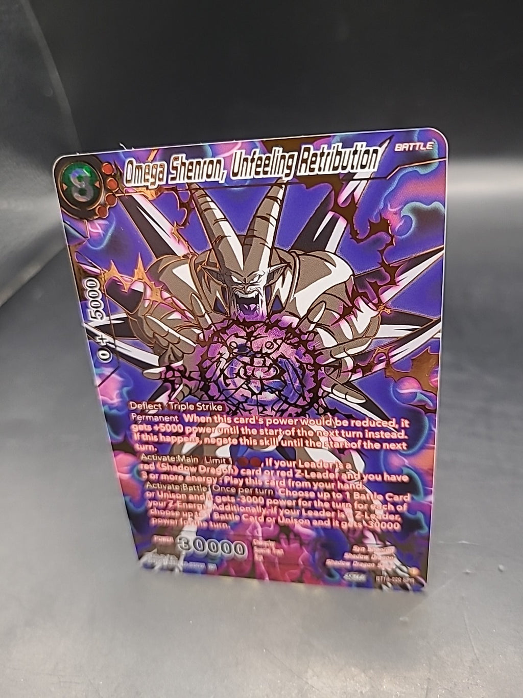 Omega Shenron Unfeeling Retribution Bt18-020 Spr Psa 10 Bgs Dragon Ball Dbs