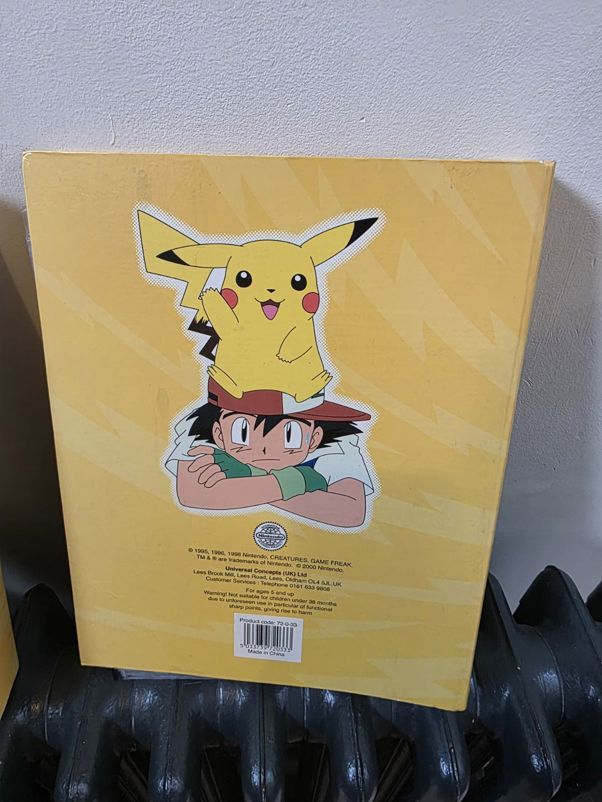 2 X Pikachu Vintage Pokemon Card Binder Folder | Official Licenced Nintendo 2000