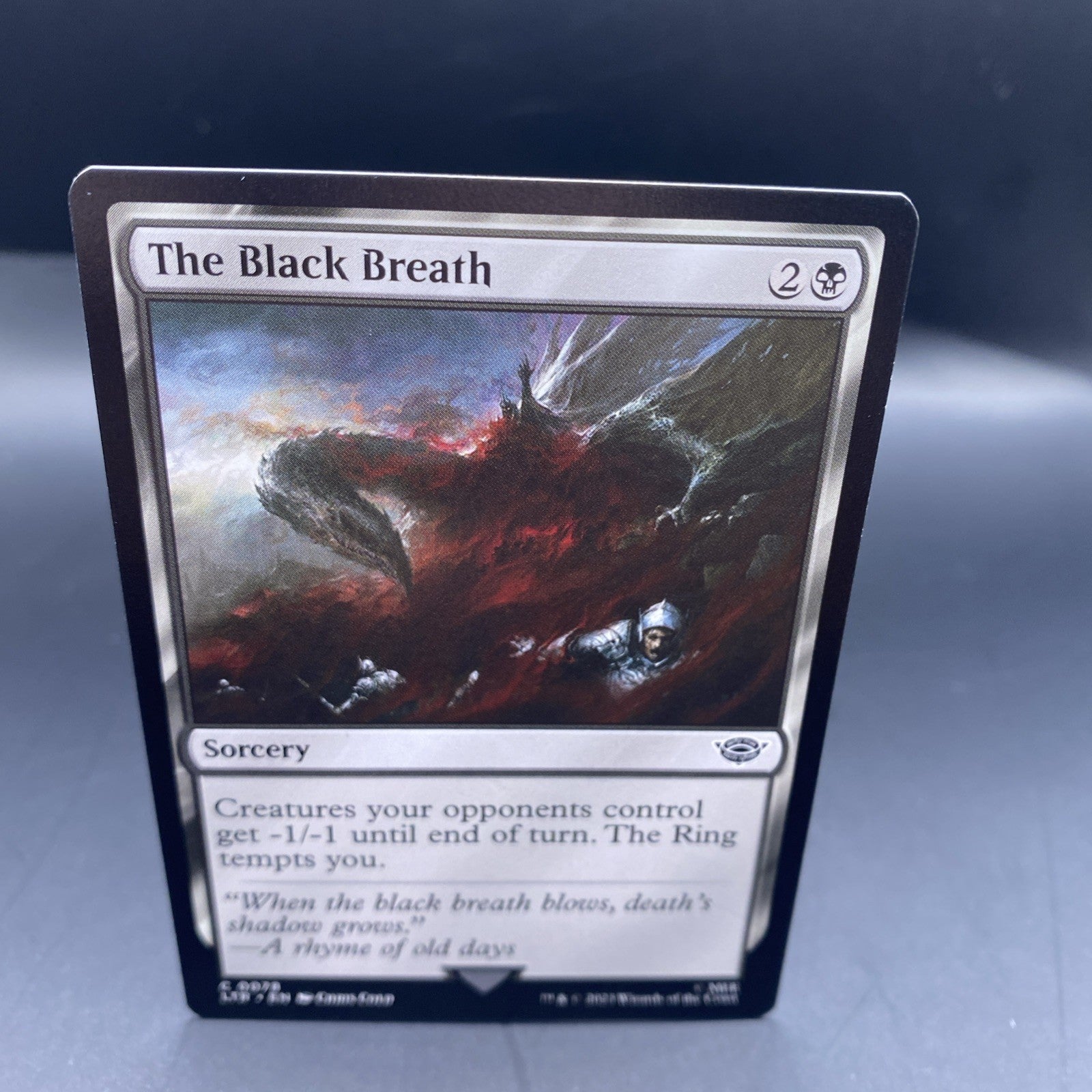 MTG The Black Breath (Foil) [Tales of Middle-Earth, + Regular Card