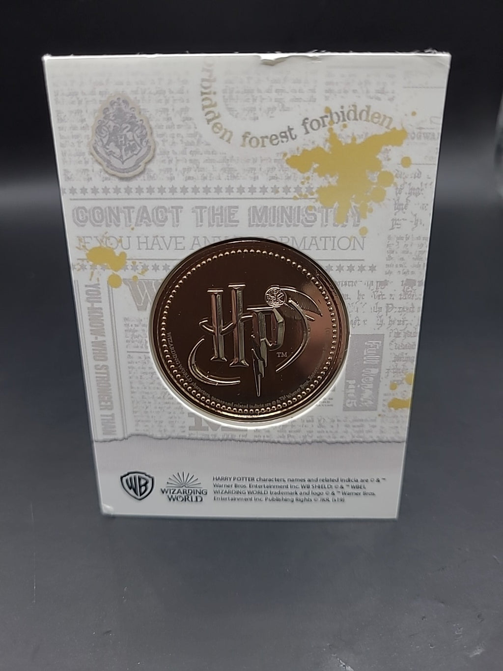 RARE HARRY POTTER MEDAL COIN PRISONER OF AZKABAN DANIEL RADCLIFFE