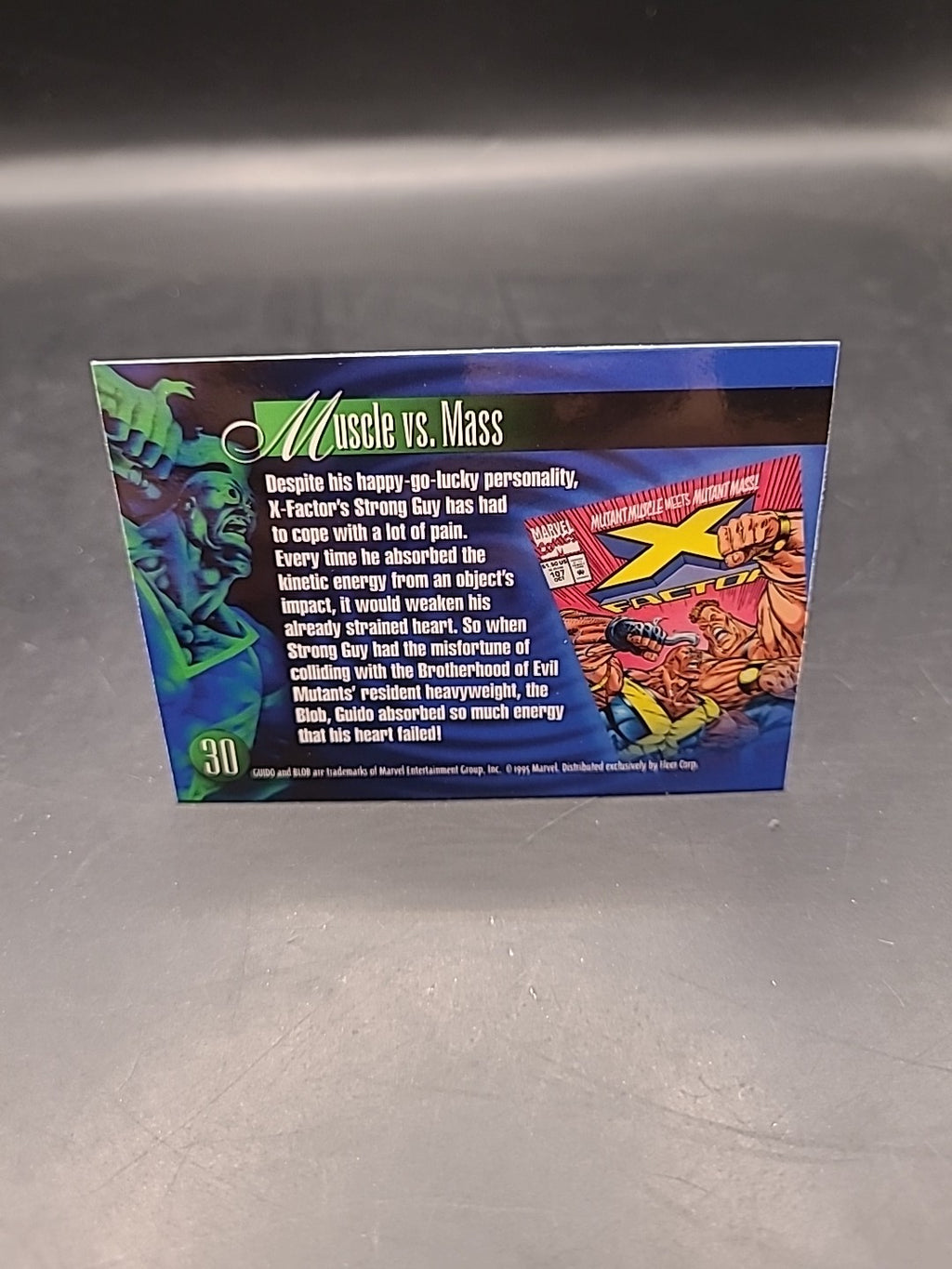 GUIDO VS. BLOB / 1995 Fleer Flair Marvel Annual BASE Trading Card #30