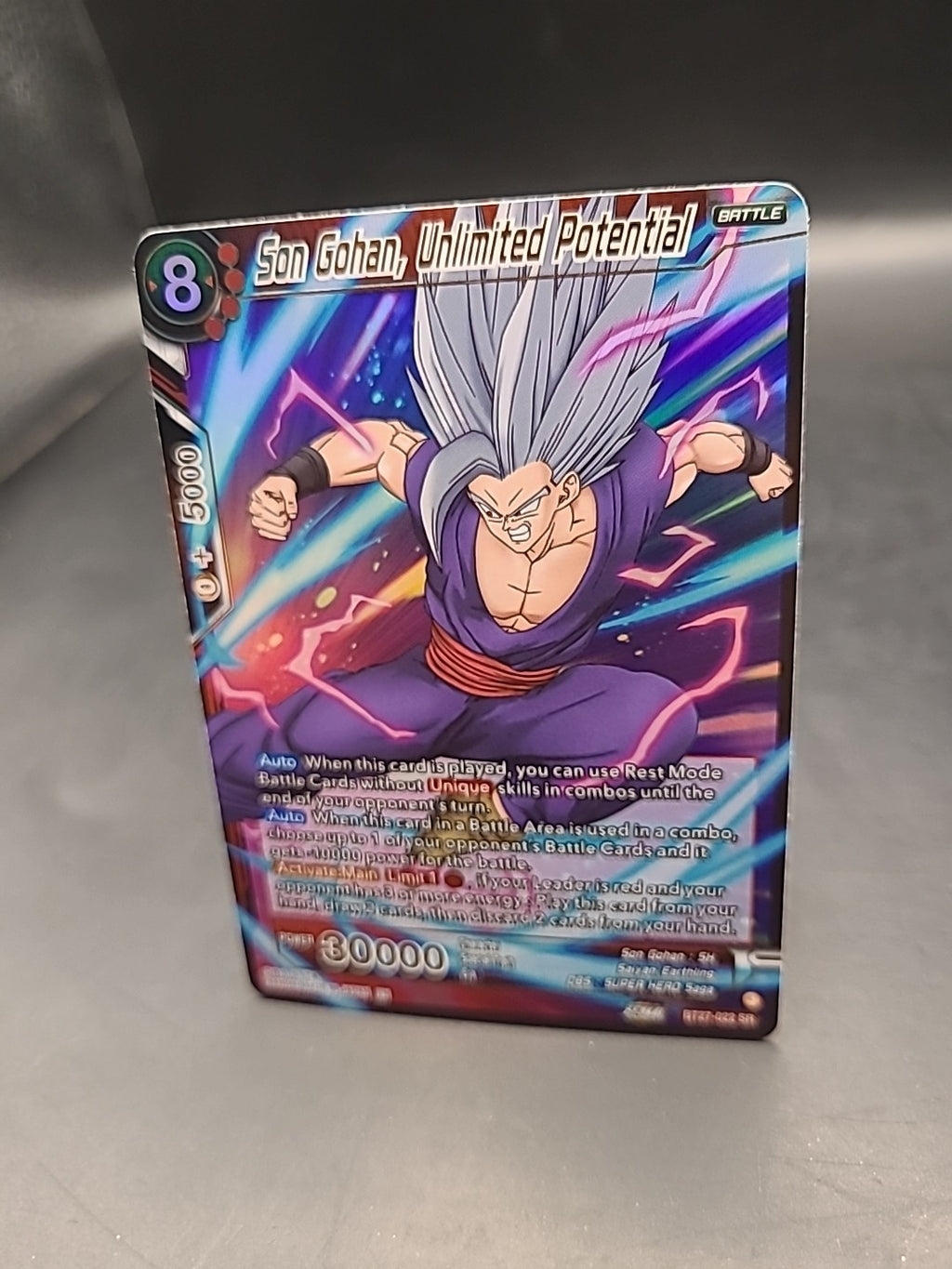 Son Gohan, Unlimited Potential BT27-022 SR - History Of Z Card DBS CG
