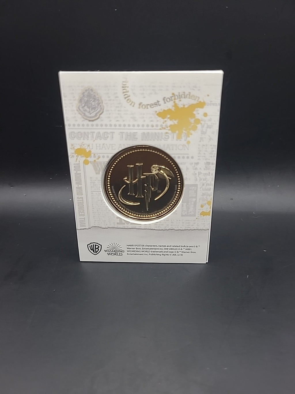 Harry Potter Medal Coin Collection - Artefacts And Spells - Golden Snitch 