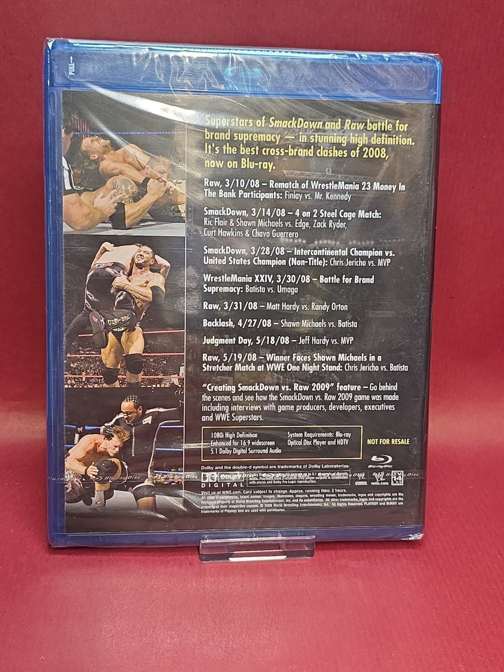 The Best Of Wwe Smackdown Vs Raw Blu-ray.  NEW AND SEALED Unknown Region Code 