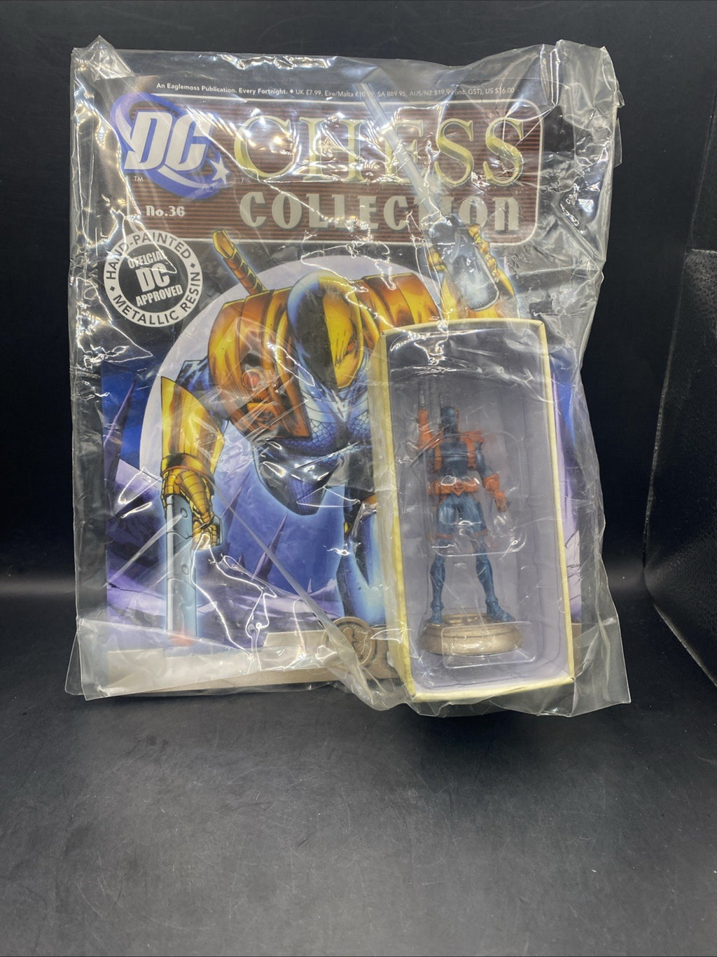 EAGLEMOSS DC CHESS COLLECTION ISSUE 36 DEATHSTROKE BLACK PAWN - NEW SEALED