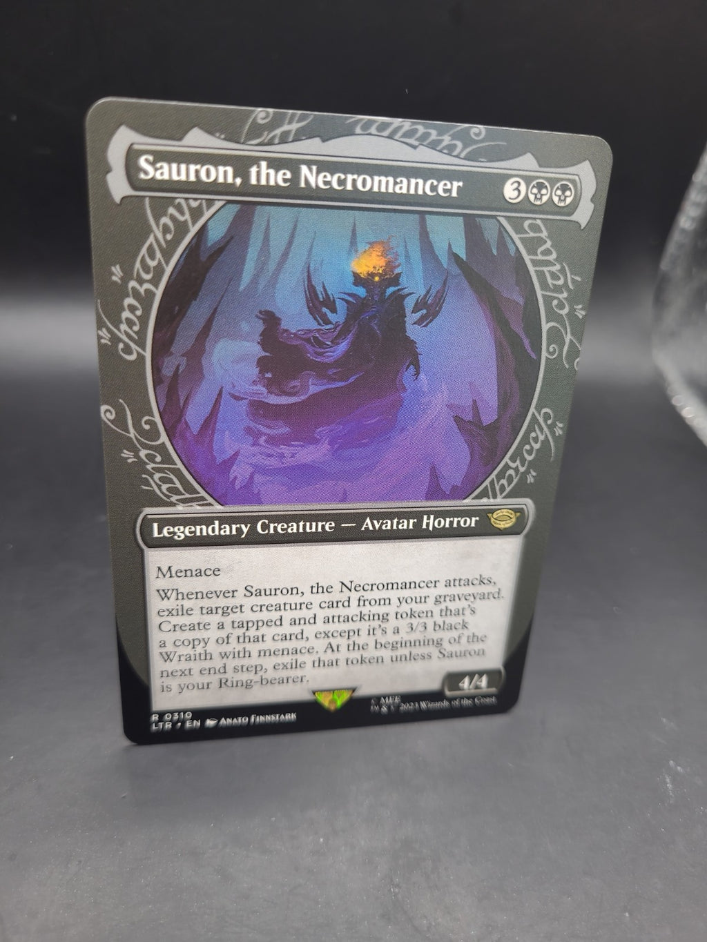 SHOWCASE Regular Sauron, the Necromancer - LTR - NM - Magic: The Gathering - MTG