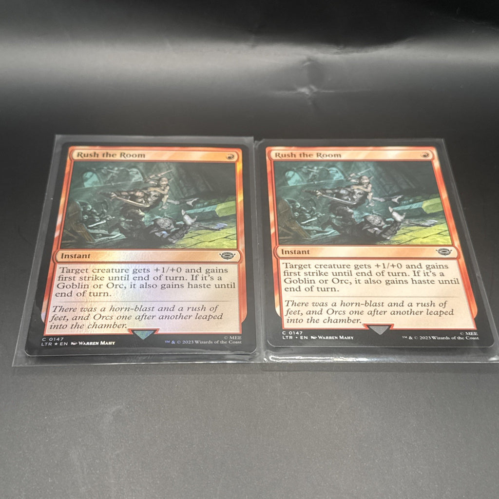 MTG Rush the Room (Foil) Lord of the Rings C0147 + 1 Regular Card