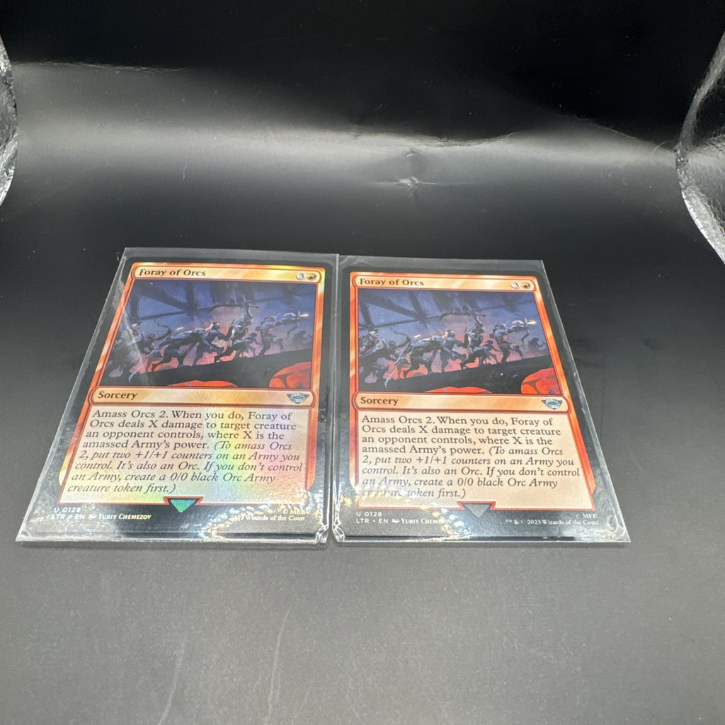 [MTG] Foray of Orcs (Foil) U0128, + 1 Regular Card