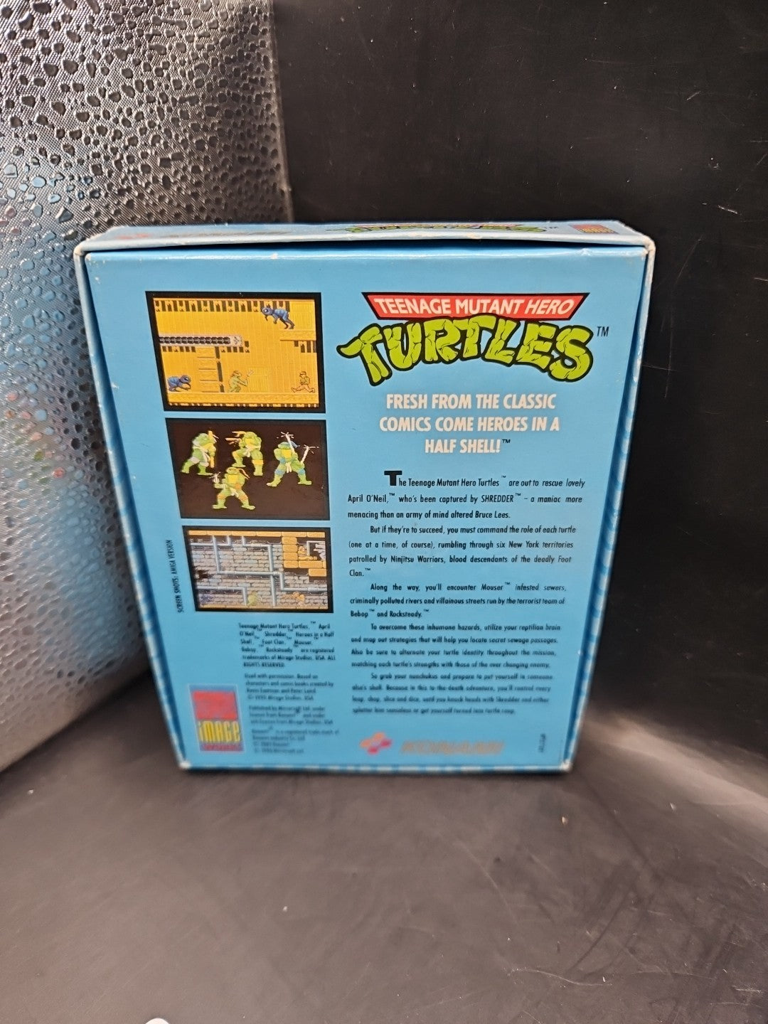 Teenage Mutant Ninja Turtles Amstrad Game With Stickers, Tattoos And Badge