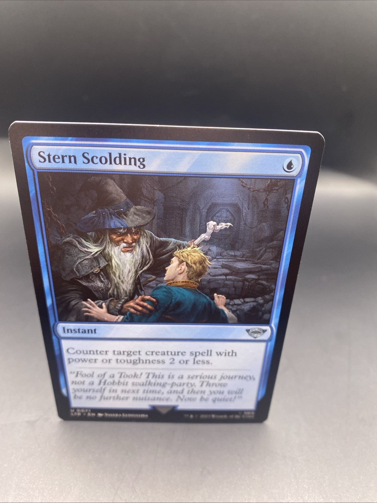Stern Scolding Foil + 1 Regular Card, The Lord of the Rings MTG