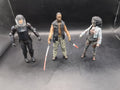 3 X Walking Dead McFarlane Figures Riot Gear Glenn, Princess & Bob