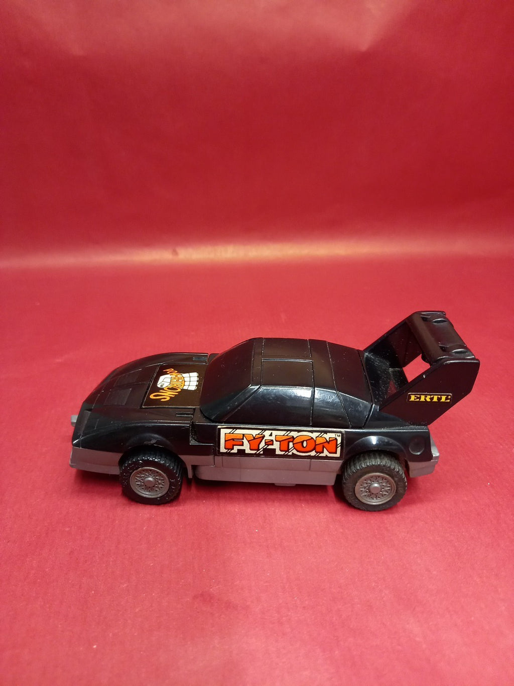 Vintage ERTL FY-TON POW-R-TRONS Transforming Robot Black Car Vehicle