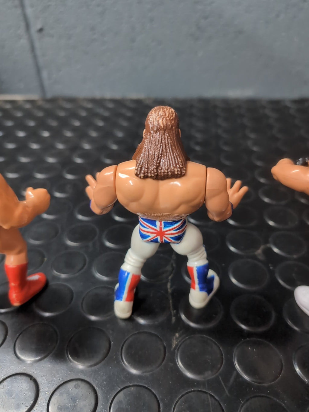 WWF Hasbro Wrestling Figures Typhoon, British Bulldog & Brutus Beefcake