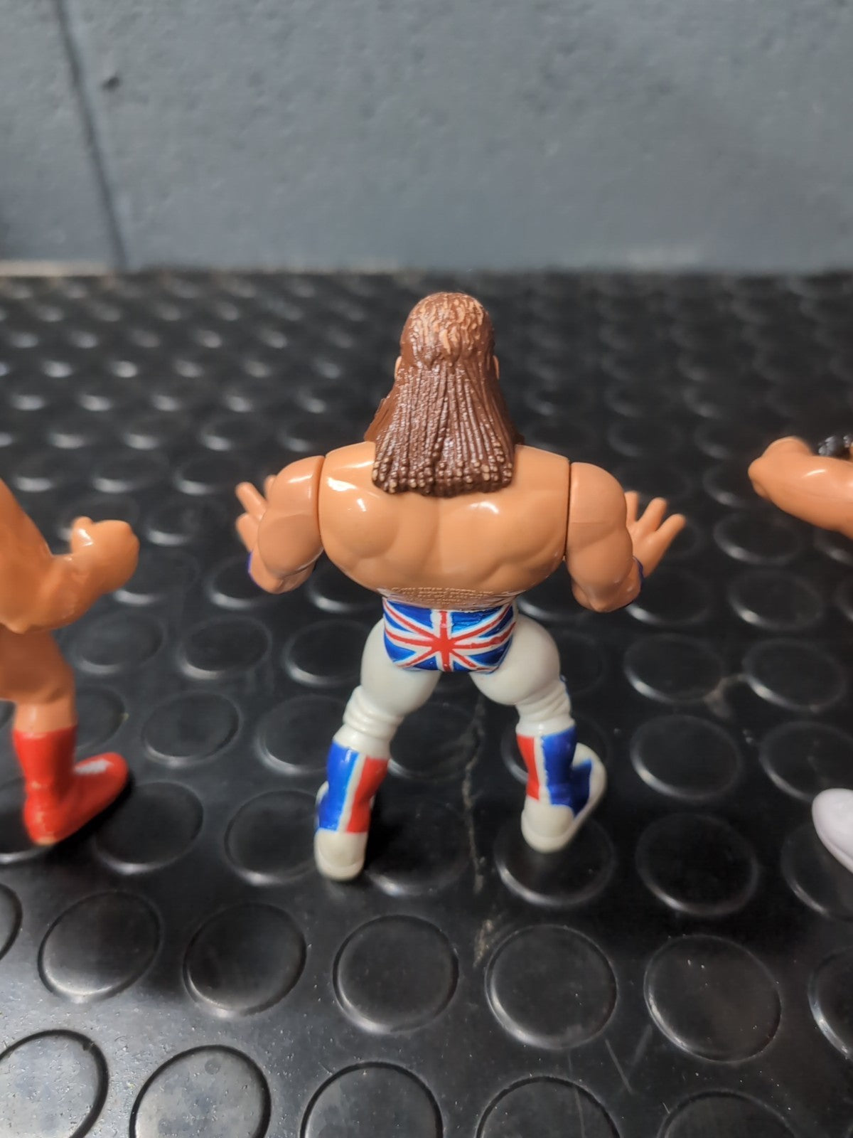 WWF Hasbro Wrestling Figures Typhoon, British Bulldog & Brutus Beefcake