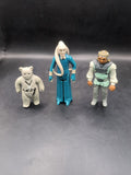 3 X Vintage Kenner Star Wars Figures Chirpa Ewok, Nikto & Bib Fortuna