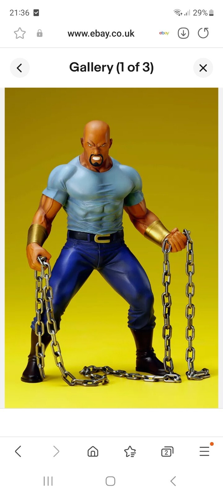 Marvel Luke Cage The Defender Series Artfx+ Statue Kotobukiya