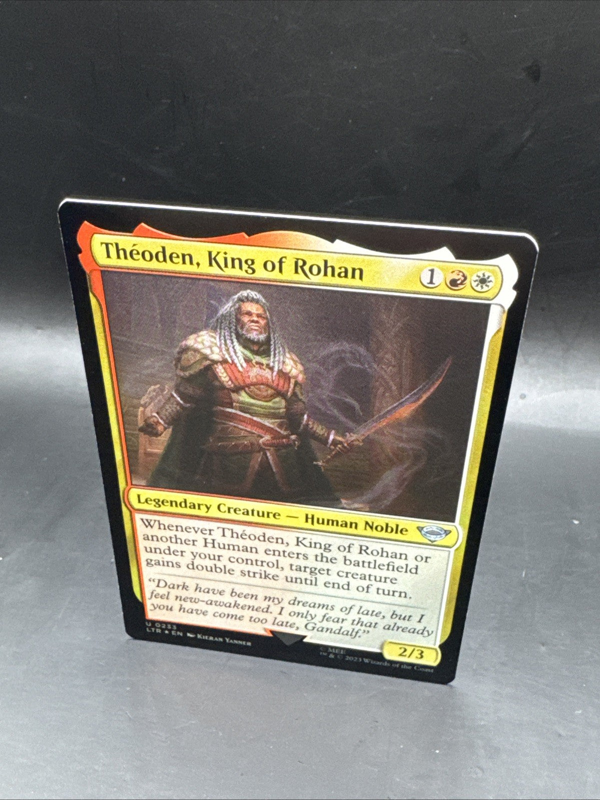 Magic the Gathering LOTR U0233 Theoden King of Rohan Foil