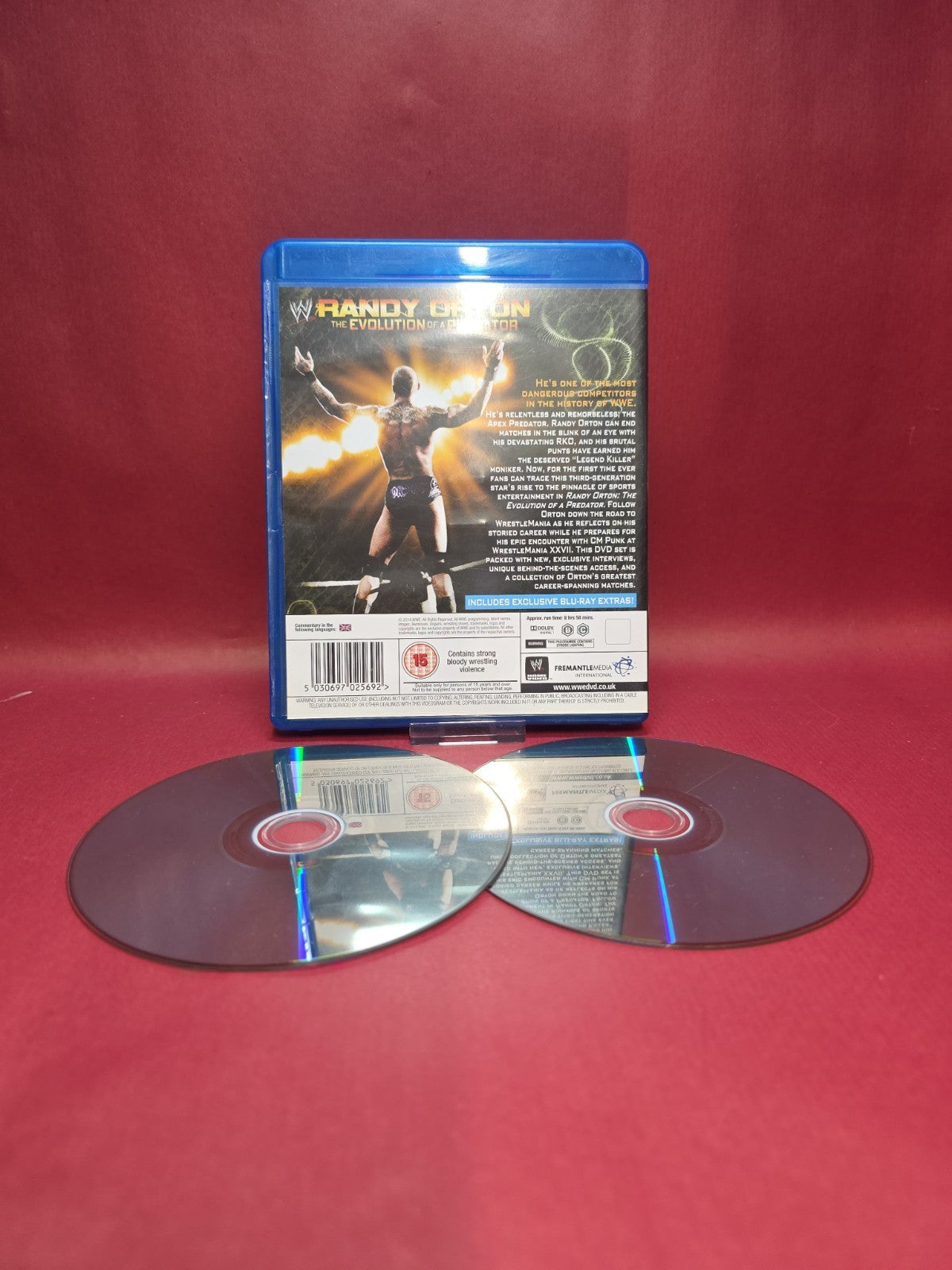 WWE- Randy Orton - The Evolution Of A Predator (Blu-ray, 2014)