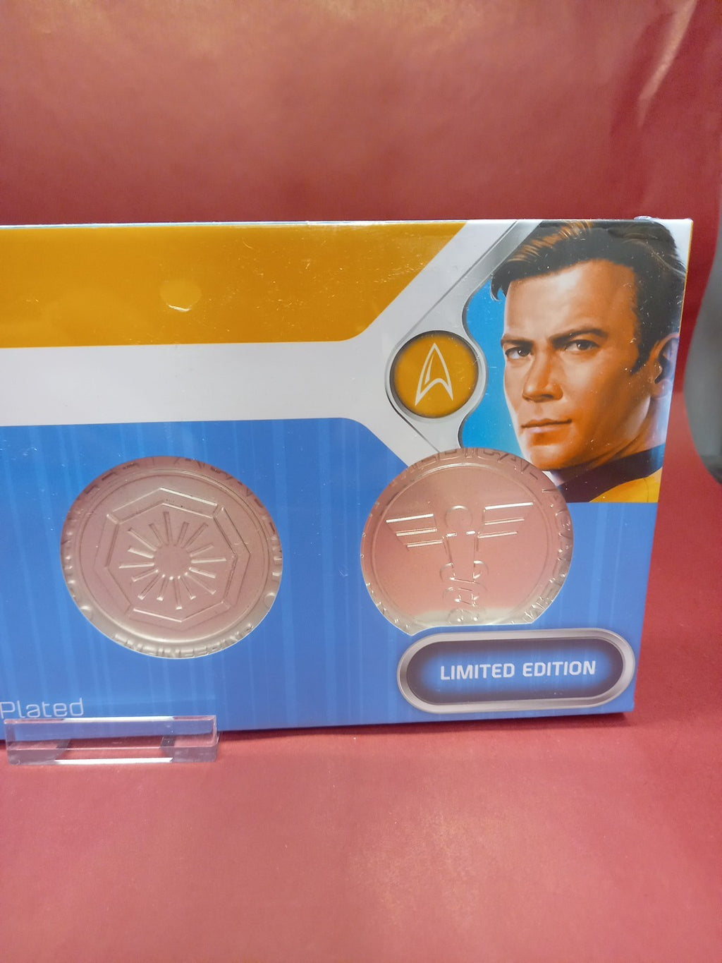 Star Trek 4 Division Medallions .999 Silver Plated.  LTD  TO 1000
