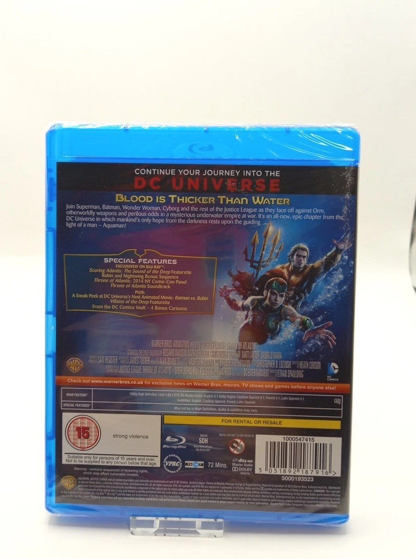 Justice League - Throne of Atlantis (Blu-ray, 2015) New & Sealed