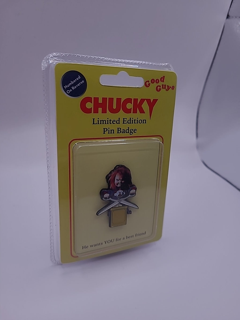 Limited Edition Chucky Good Guys Pin Badge Brand New