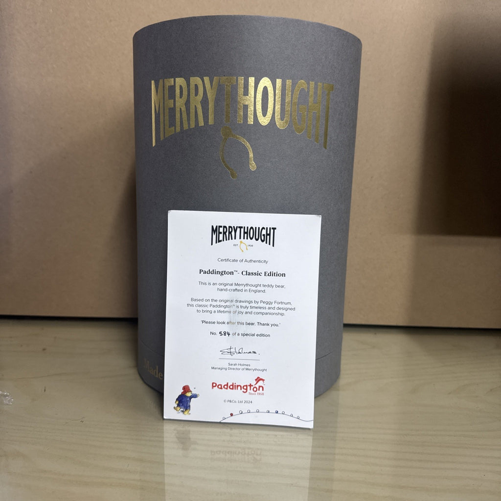 Merry Thought Paddington Bear Limited Edition with Certificate
