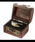 QMx Firefly 14k Plated Gold/Sterling Silver Leaf on the Wind Pendant